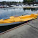 A fascinating expedition kayak also rigged for sailing was tied up to the dock when we were there.