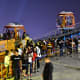 Queue for the Bubble Tram. This was quite fast-moving, despite how it seems.