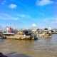 Nowadays, this market is disappearing little by little as local people move onshore to live; however, the local government is putting a great deal of effort into maintaining the floating market.