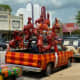 Art cars spotted in the Houston Heights