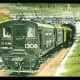 Electric train in St. Clair Tunnel at Port Huron, Michigan