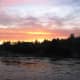 Sunset over the Dalles Rapids at French River Provincial Park, Ontario, Canada