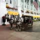 Horse and Buggy in front of the Grand Hotel on Mackinac Island, Michigan