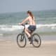 Bicycling on the beach