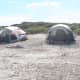 Camping on the beach