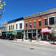 Shops along Third Avenue in Downtown Sturgeon Bay, Wisconsin