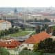 View of Prague Old Town from Villa Richter.