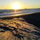 Rialto Beach at sunset at Olympic National Park near Seattle, Washington