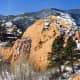 Snow in Red Rock Canyon Open Space in Colorado Springs, Colorado
