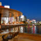 Another Nakasu riverside view. The riverside walk feels really romantic under the blue evening sky.