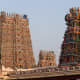 West tower of the Meenakshi Amman Temple