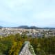 View of Matsue City from the top of Matsue Castle keep.