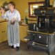 Learn about cooking on a cast-iron stove.