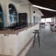 Outside bar area and shade.