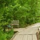 Benches available for taking a break from hiking - Houston Arboretum