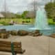 Oyster Creek Park – Fountain at the top of water feature