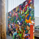 Verney Sanchez Mural by parking lot at Silver Street Studios