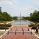Reflection pool in Hermann Park