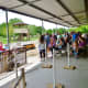 People awaiting a train ride in Zube Park