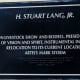 "H. Stuart Lang, Jr." Sculpture Plaque at Astrodome