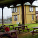Outdoor grounds with picnic tables