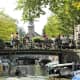 Motor boat in Amsterdam.