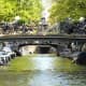 Underneath the bridges in Amsterdam.