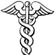The Caduceus (Greek: kerukeion, meaning &quot;herald's staff&quot;). This was the staff carried by Hermes/Mercury, as well as other heralds. Different from the rod of Asclepius, a symbol of medicine which has only one snake and no wings.