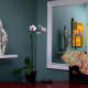 This is a wonderful example of using a mirror to boost feng shui energy.