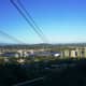 View from inside of the Portland Aerial Tram.