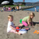 Crissy Field:  A great beach for the kids with the Golden Gate in the backround