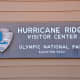 Hurricane Ridge Visitor Center sign @ Olympic National Park