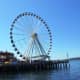 Seattle Great Wheel located right on the water in downtown Seattle