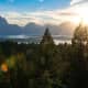 Jackson Overlook at Sunset at Signal Mountain, Grand Teton National Park, Wyoming