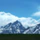 Jackson Lake from Jackson Lake Lodge in Grand Teton National Park, Wyoming
