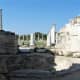 The columned courtyard beyond the baths at Salamis.