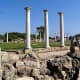 A view of the columned courtyard from the south west.