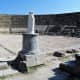 Ground view of the partially reconstructed theatre at Salamis.