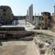 A first glimpse of the columned courtyard at Salamis from the north east..