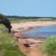 Walking path to the beach near East Point, PEI
