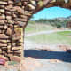 Oklahoma's Jerusalem: The Holy City of the Wichitas: Detail of the main Gate entering the Holy City of the Wichitas.