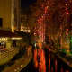 San Antonio River Walk with Christmas Lights