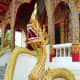 More Photos: Thai Buddhist Art, Sculpture and Architecture. Naga serpent guardian at Wat Dok Eung, Chiang Mai