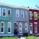 Simple yet attractive 3 bay wide, 2 story rowhouses.