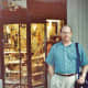 My hubby standing outside a small jewelry store in Las Ramblas.