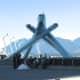 The Olympic Cauldron burned continuously during the 2010 Winter Olympics.