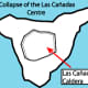 Theorised collapse of Las Canadas to form the great caldera which exists today