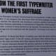 About typewriters and women's suffrage