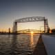 Duluth Aerial Life Bridge at sunset - Duluth, Minnesota