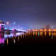 Main Street Bridge over the Fox River in downtown Green Bay, Wisconsin.